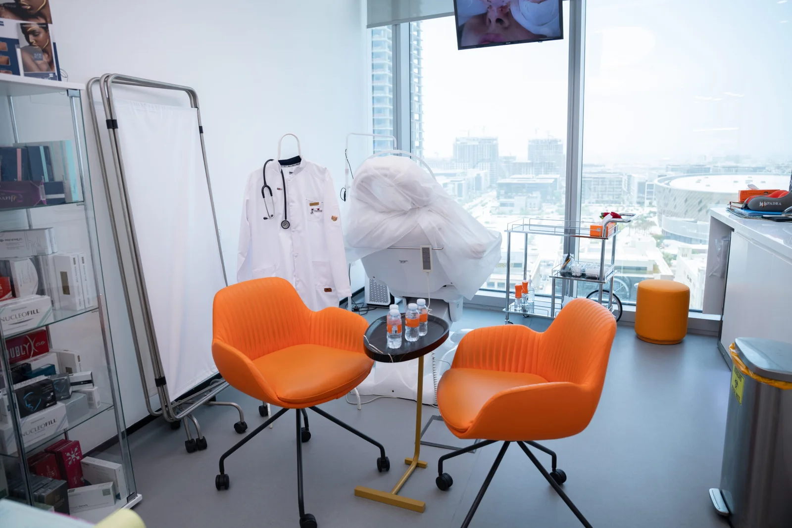 Modern hair transplant treatment room at Padra Clinic in dubai