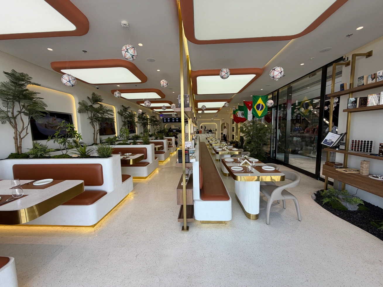 Cafe area at Padra Clinic in Riyadh, Saudi Arabia