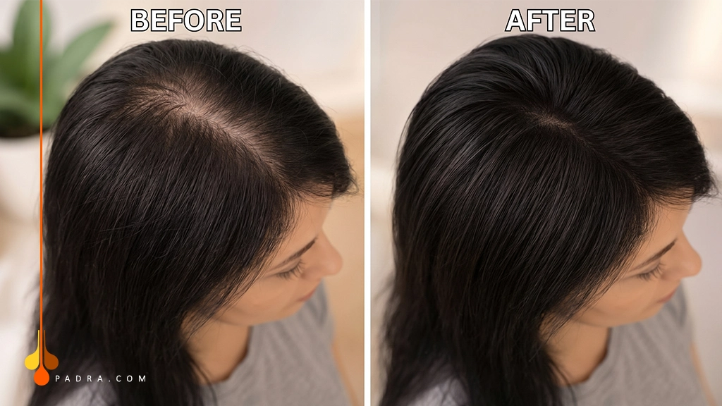 Before and after Hair Fuller