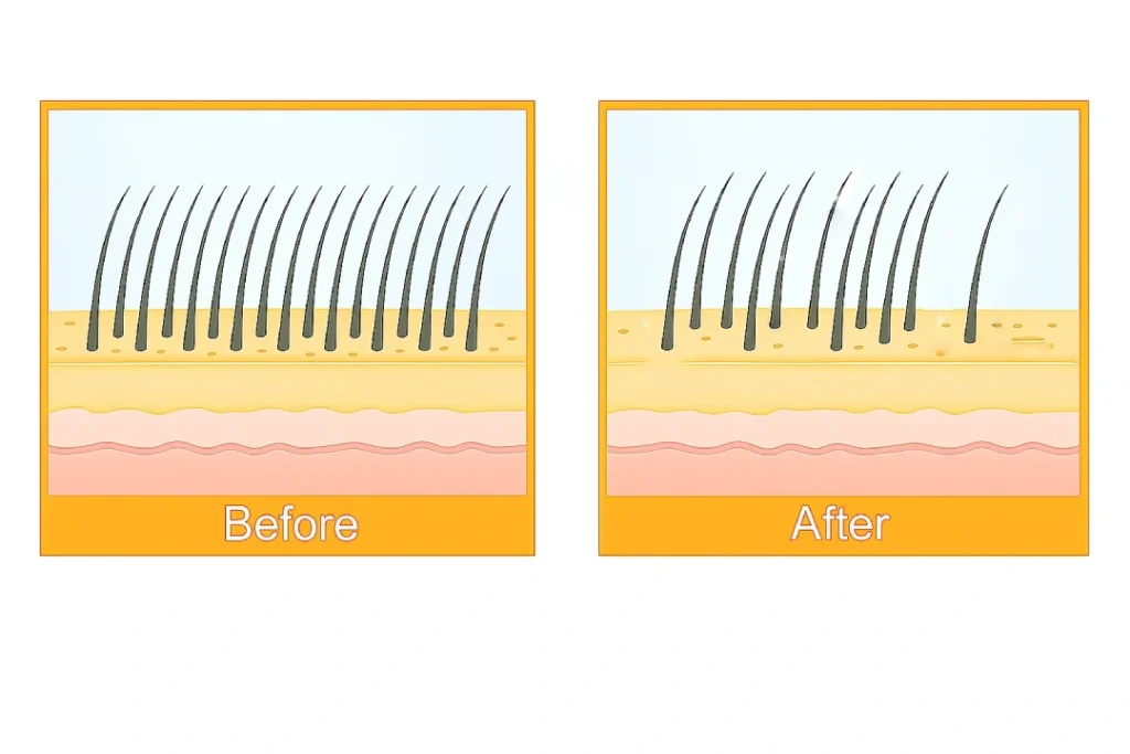 هل ينمو الشعر في المنطقة المانحة بعد زراعة الشعر
