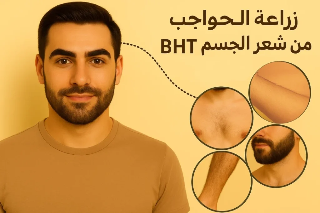 eyebrow transplant bht body hair