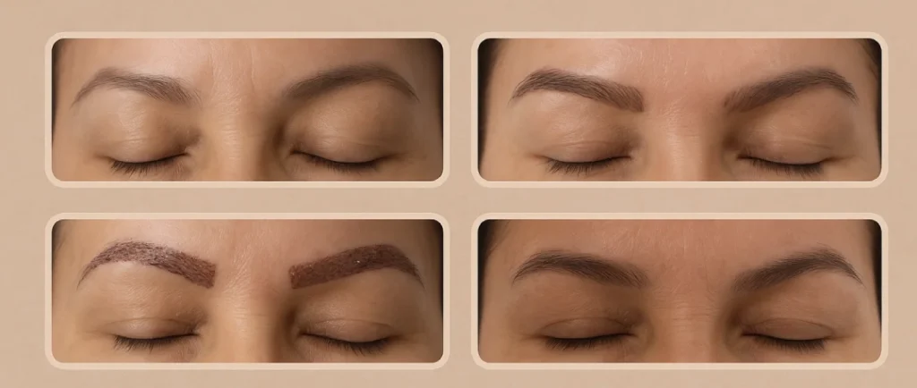 eyebrow transplant results timeline
