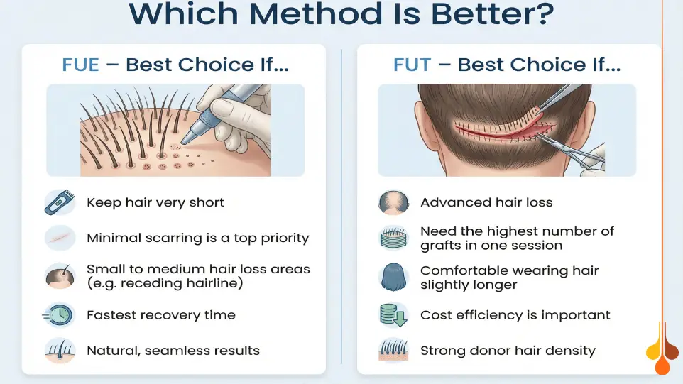  Which Method Is Better?(FUE vs FUT )